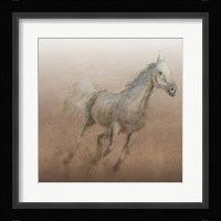 Stallion I on Leather Framed Print