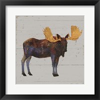 Golden Nature I on Wood Framed Print