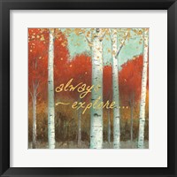 Fall Promenade III Framed Print