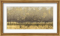 Golden Trees III Taupe Fine Art Print