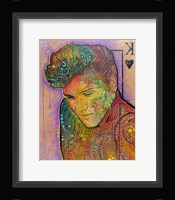 Elvis - King of Hearts Framed Print