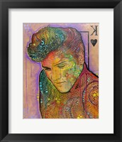 Elvis - King of Hearts Framed Print