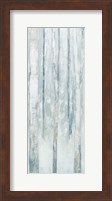 Birches in Winter Blue Gray Panel III Fine Art Print