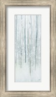 Birches in Winter Blue Gray Panel II Fine Art Print