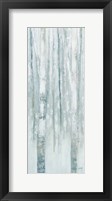 Birches in Winter Blue Gray Panel I Fine Art Print
