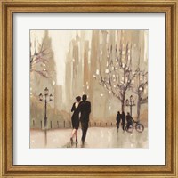 An Evening Out Neutral Square Fine Art Print