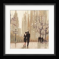 An Evening Out Neutral Square Fine Art Print