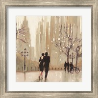 An Evening Out Neutral Square Fine Art Print
