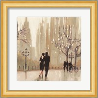 An Evening Out Neutral Square Fine Art Print