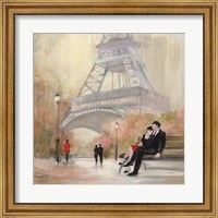 Romantic Paris I Red Jacket Fine Art Print