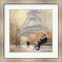 Romantic Paris I Red Jacket Fine Art Print