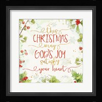 Christmas Sentiments III Framed Print
