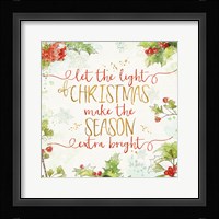 Christmas Sentiments II Framed Print
