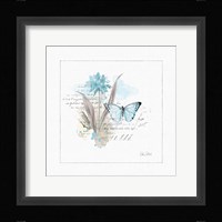 Sunny Day III Aqua Framed Print