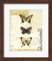 Golden Bees n Butterflies No 2 Fine Art Print