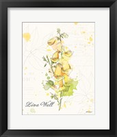 Floral Splash IV Live Well Framed Print