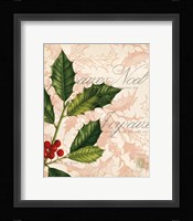 Vintage Noel I Framed Print