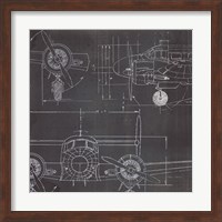 Plane Blueprint III No Words Post Fine Art Print