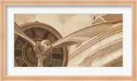 Travel by Air I Sepia No Words Post Fine Art Print