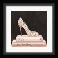 City Style Square I on Black no Words Framed Print