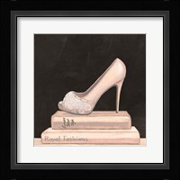 City Style Square IV on Black no Words Framed Print