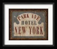 Luggage Labels IV Framed Print