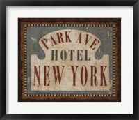 Luggage Labels IV Framed Print