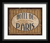 Luggage Labels III Framed Print