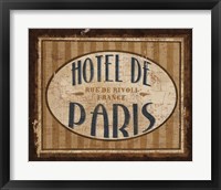 Luggage Labels III Framed Print