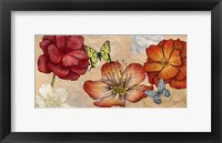 Flowers and Butterflies (Neutral) Fine Art Print