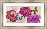 Roses and Butterflies (Neutral) Fine Art Print