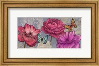 Roses and Butterflies (Ash) Fine Art Print