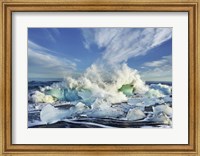 Waves breaking, Iceland Fine Art Print