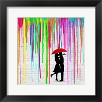 Romance in the Rain (detail) Fine Art Print