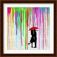 Romance in the Rain (detail) Fine Art Print