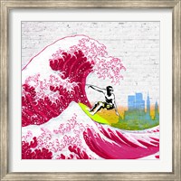 Surfin' NYC (detail) Fine Art Print
