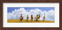 Herd of Wild Horses (detail) Fine Art Print