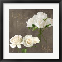White Roses Fine Art Print