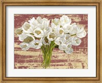 Washed Tulips (Red & Gold) Fine Art Print