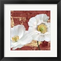 Washed Poppies (Red & Gold) I Fine Art Print