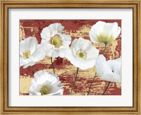 Washed Poppies (Red & Gold) Fine Art Print