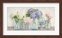 Flowers in Mason Jars Fine Art Print