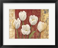 Tulips on Royal Red Fine Art Print