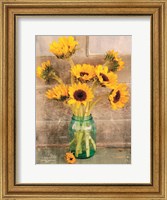 Country Sunflowers I Fine Art Print