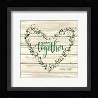 Gather Together Heart Wreath Fine Art Print