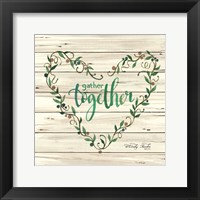 Gather Together Heart Wreath Fine Art Print