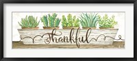 Thankful Succulent Pots Fine Art Print