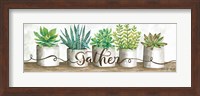 Gather Succulent Pots Fine Art Print