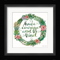 Have Courage Succulent Wreath Fine Art Print