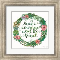 Have Courage Succulent Wreath Fine Art Print